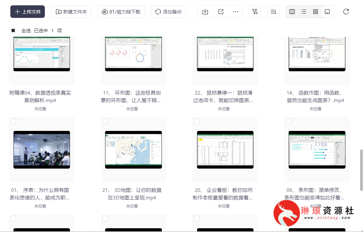 Excel表格从零基础到精通全套教学【练习课】【25节课程】【2G】-琳琅资源社 - 免费帮找网盘资源社区