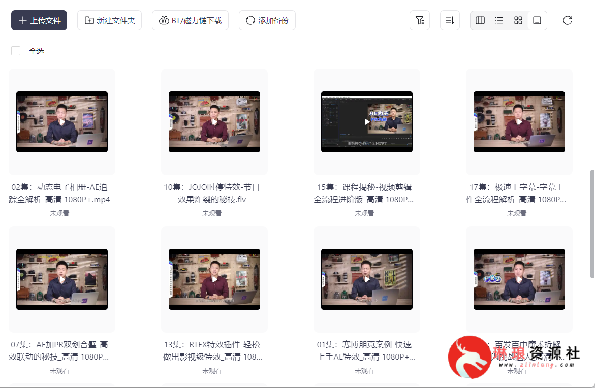 B站精选：李兴兴AE+PR高能秘籍课【20节课】【附带素材】【21G】-琳琅资源社 - 免费帮找网盘资源社区