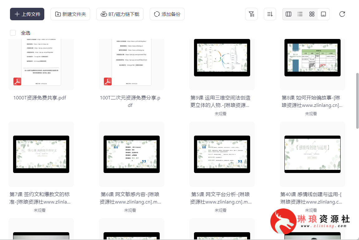 十年资深网文编辑：零基础入门网文行业【40节课程】【全体完整版】【2G】-琳琅资源社 - 免费帮找网盘资源社区