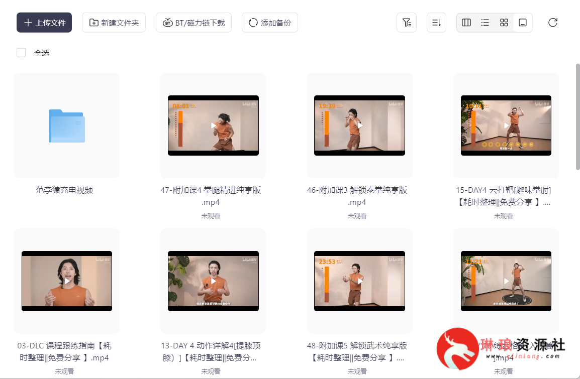 范李猿居家减脂搏击操【21节课】【充电专享】【11G】-最新资源社区-琳琅工作室-琳琅资源社 - 免费帮找网盘资源社区